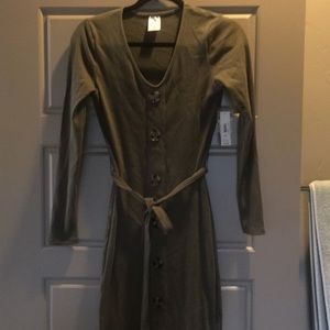 Women’s midi dress Olive color